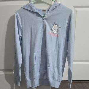 Sanrio Pochacco Light Blue Zip-Up Hoodie